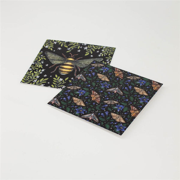 Honey Bee & Moths Notecard Wallet - Set of 8
