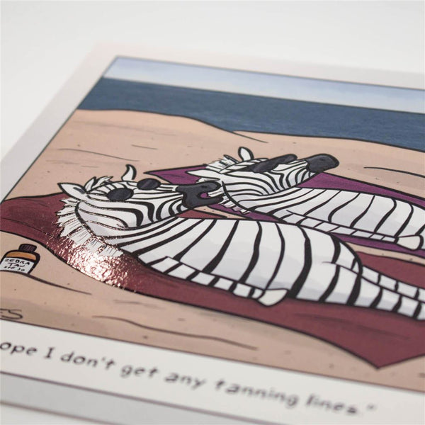 Funny Zebra Card