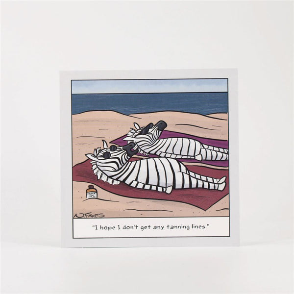 Funny Zebra Card