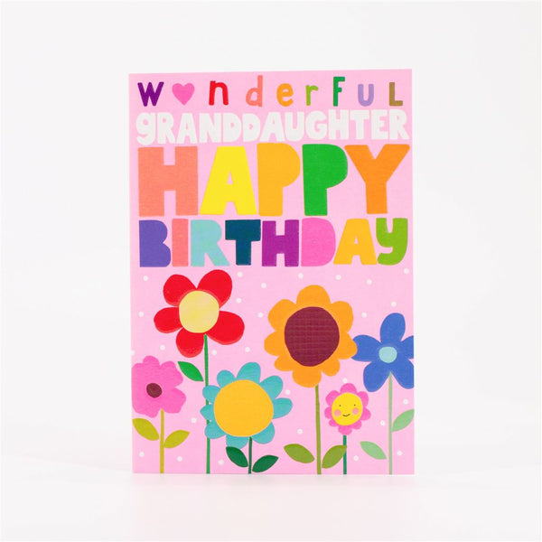 Happy Birthday Granddaughter Card