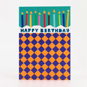 Pink Floral Happy Birthday Card