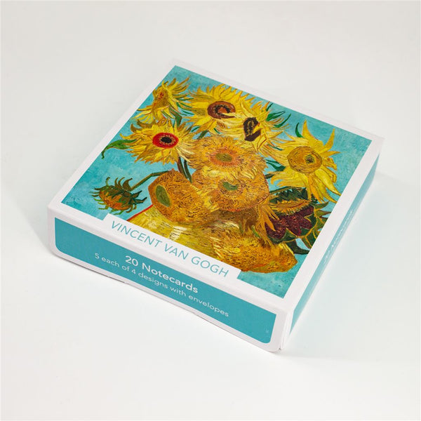 Vincent Van Gogh Sunflowers Notecard Set – Pack of 20