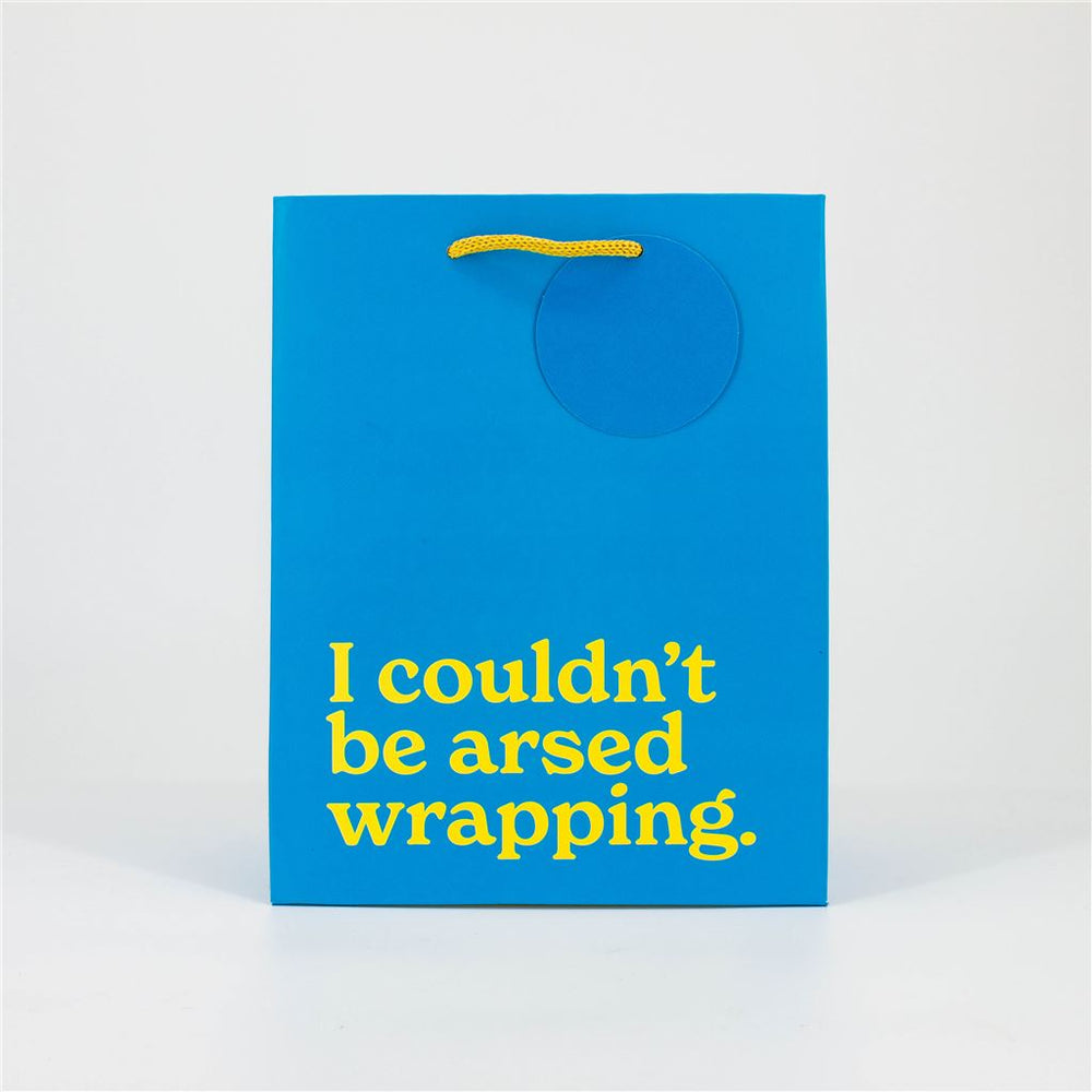 I Couldn’t Be Arsed Wrapping Medium Gift Bag