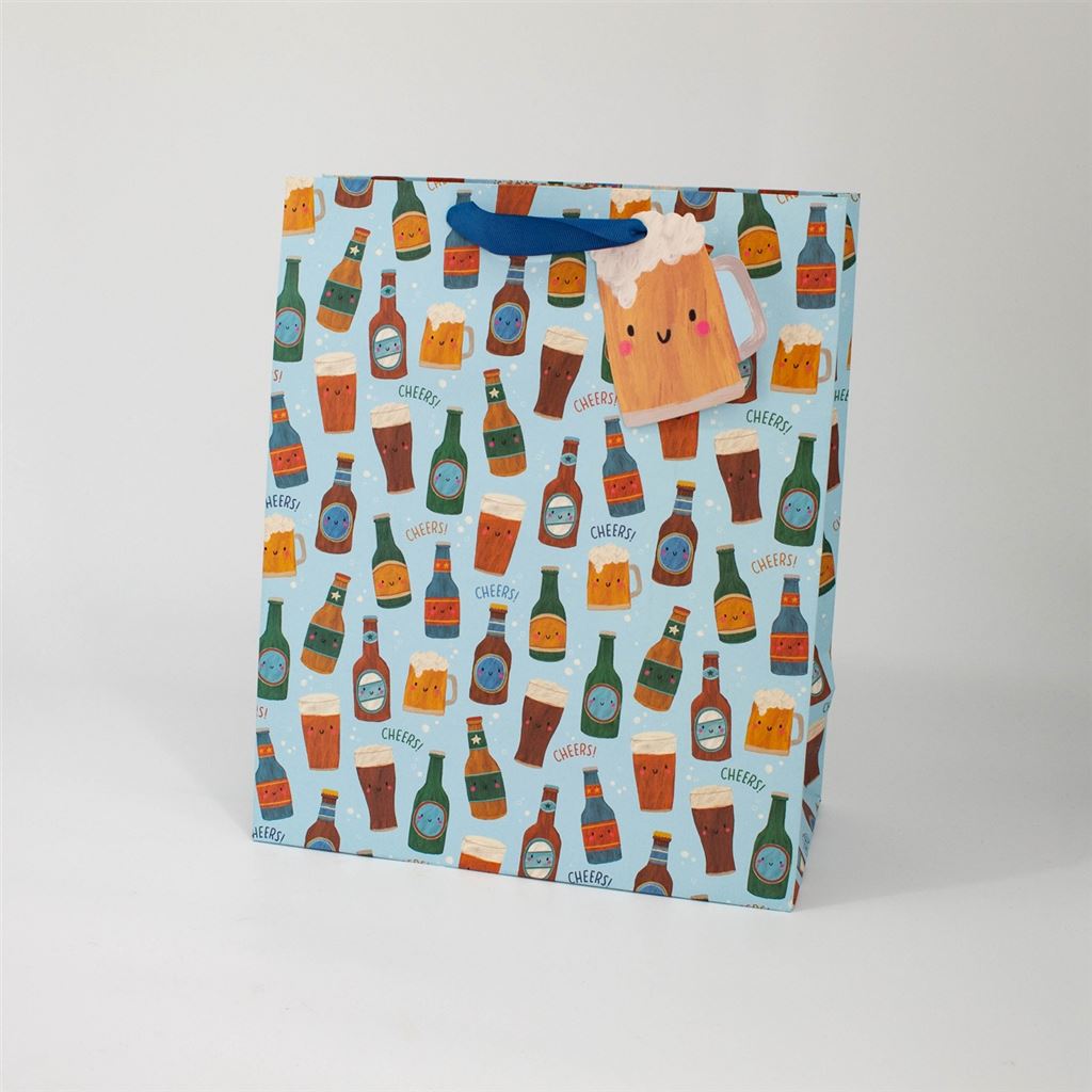 Beers & Cheers Large Gift Bag