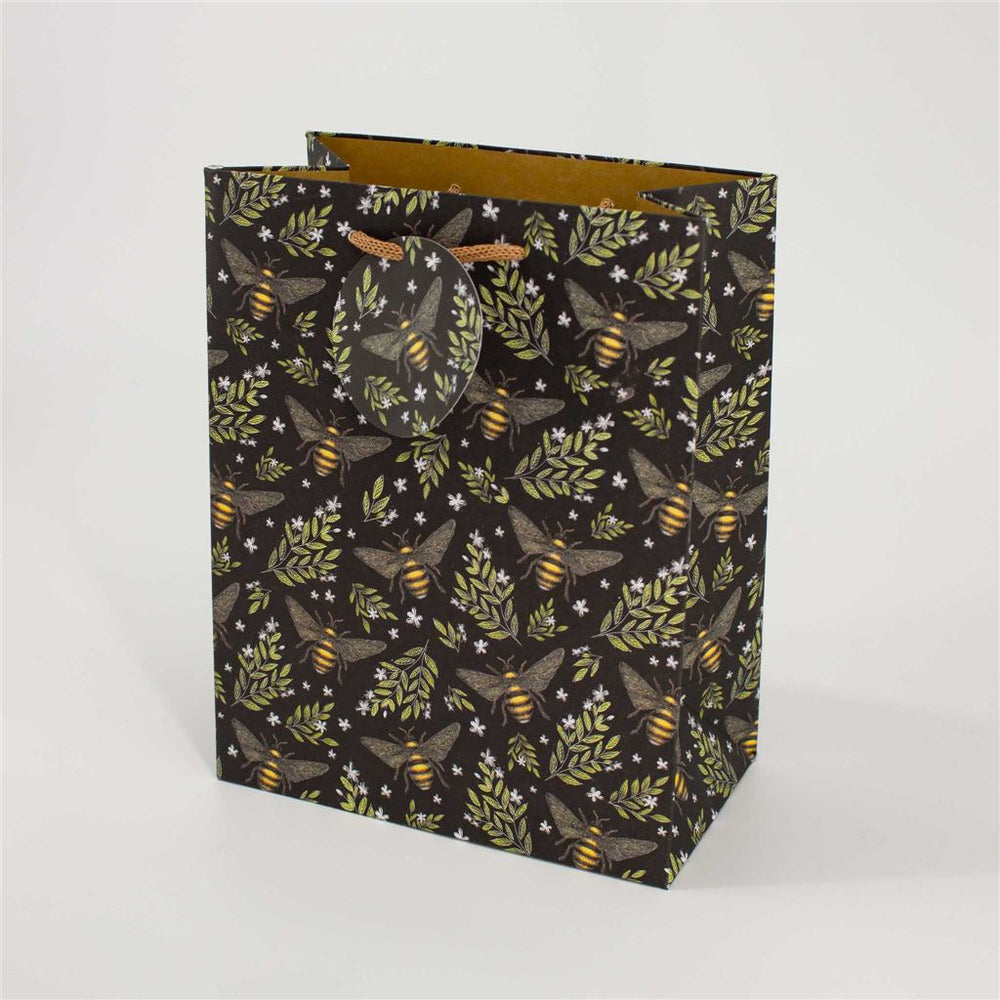 Honeybee & Floral Medium Gift Bag