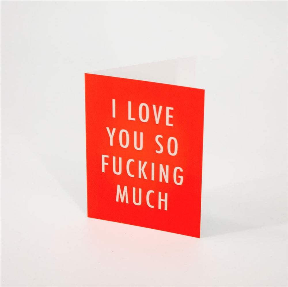 Bright Red Mini Greeting Card