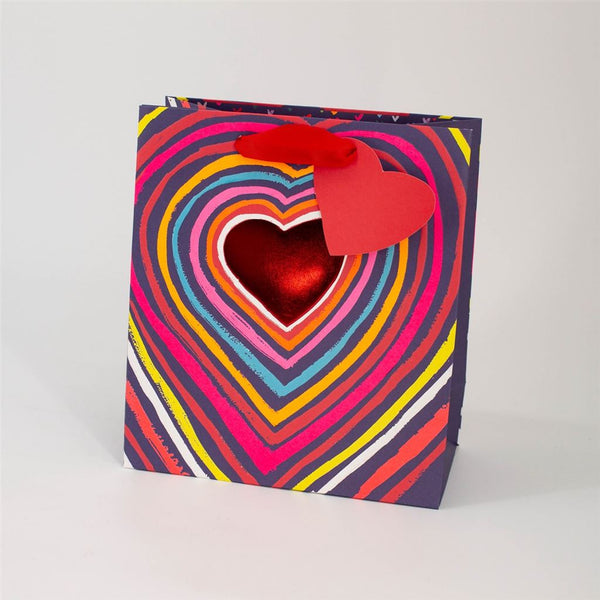 Rainbow Heart Large Gift Bag