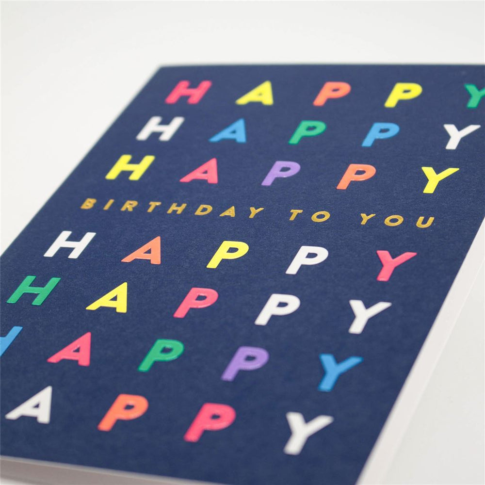 Colourful Birthday Greeting Card