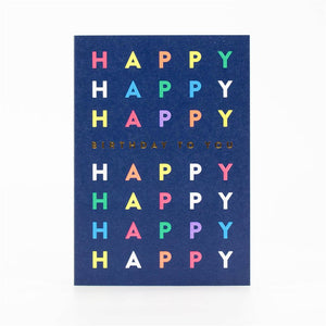 Colorful Birthday Greeting Card