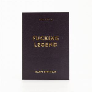 Legend Birthday Card