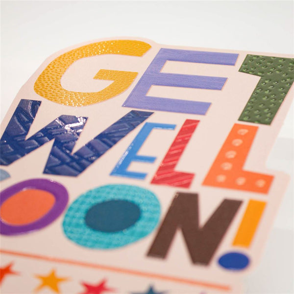 Embossed Get Well Soon Card