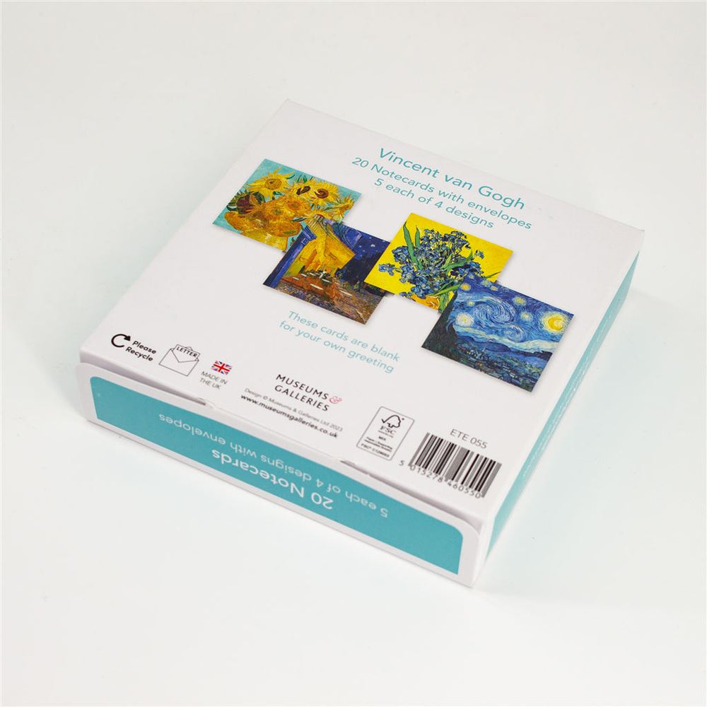 Vincent Van Gogh Sunflowers Notecard Set – Pack of 20