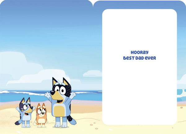 Bluey Happy Father's Day Card