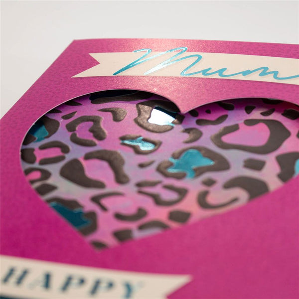 Mum Lazer-Cut Heart Birthday Card