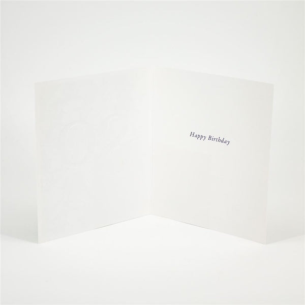 Floral 80th Birthday Card