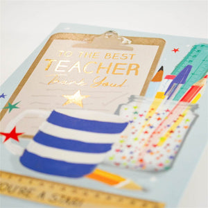 Clipboard Thank You Teacher Card
