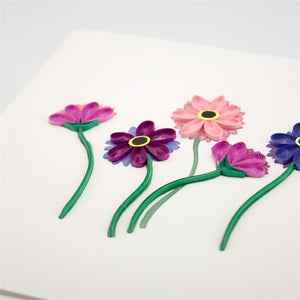 Handmade Quilled Gerbra Card