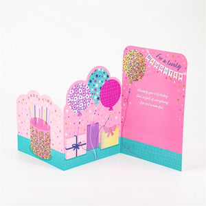 Two-Fold Happy Birthday Daughter Card