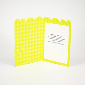 Shaped Cut Happy Birthday Card for Son