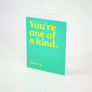 Bold Yellow Text Card