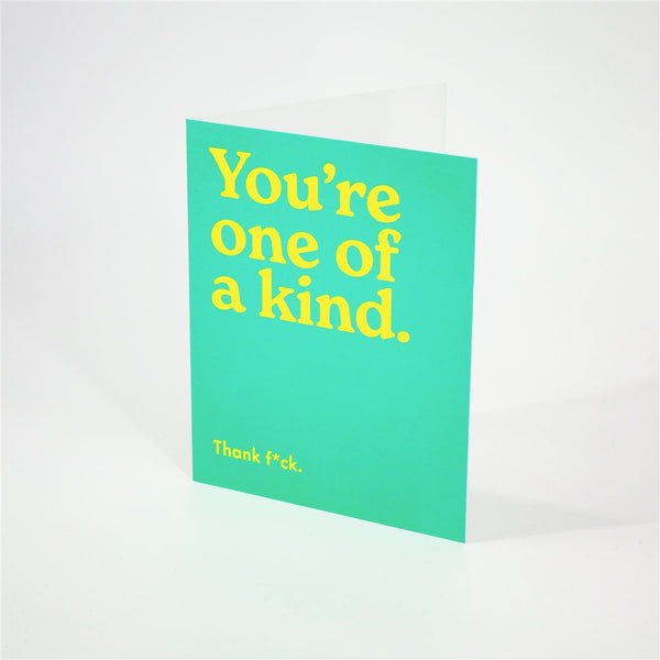 Bold Yellow Text Card