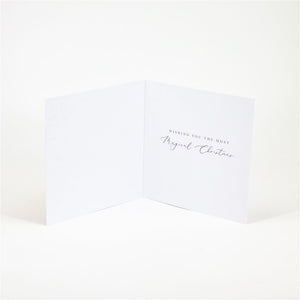 Boxed Christmas Card Red Poinsettia