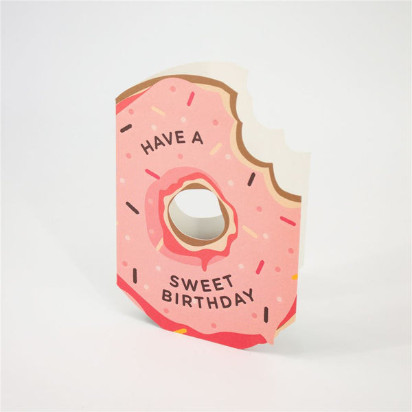 Pink Donut Birthday Card
