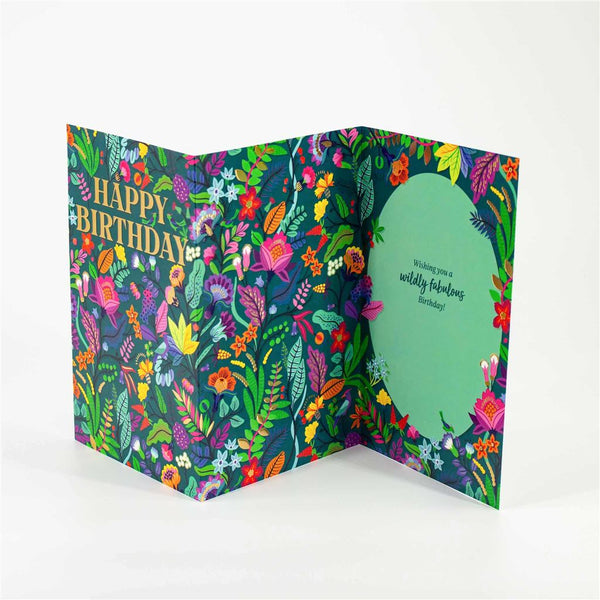 Modern Two-Fold Birthday Card