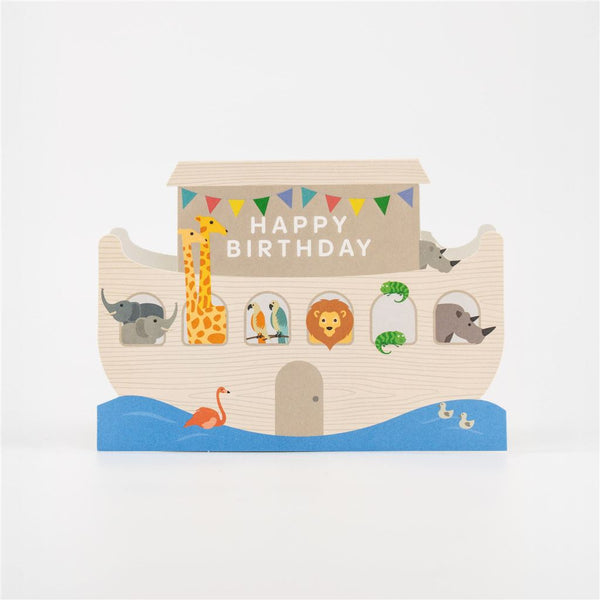 Noah’s Ark Shape Cut Birthday Card
