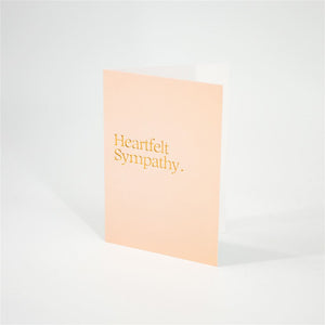 Peach Sympathy Card