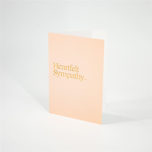 Peach Sympathy Card