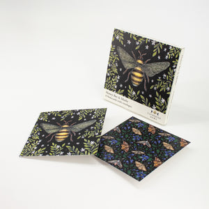 Honey Bee & Moths Notecard Wallet - Set of 8