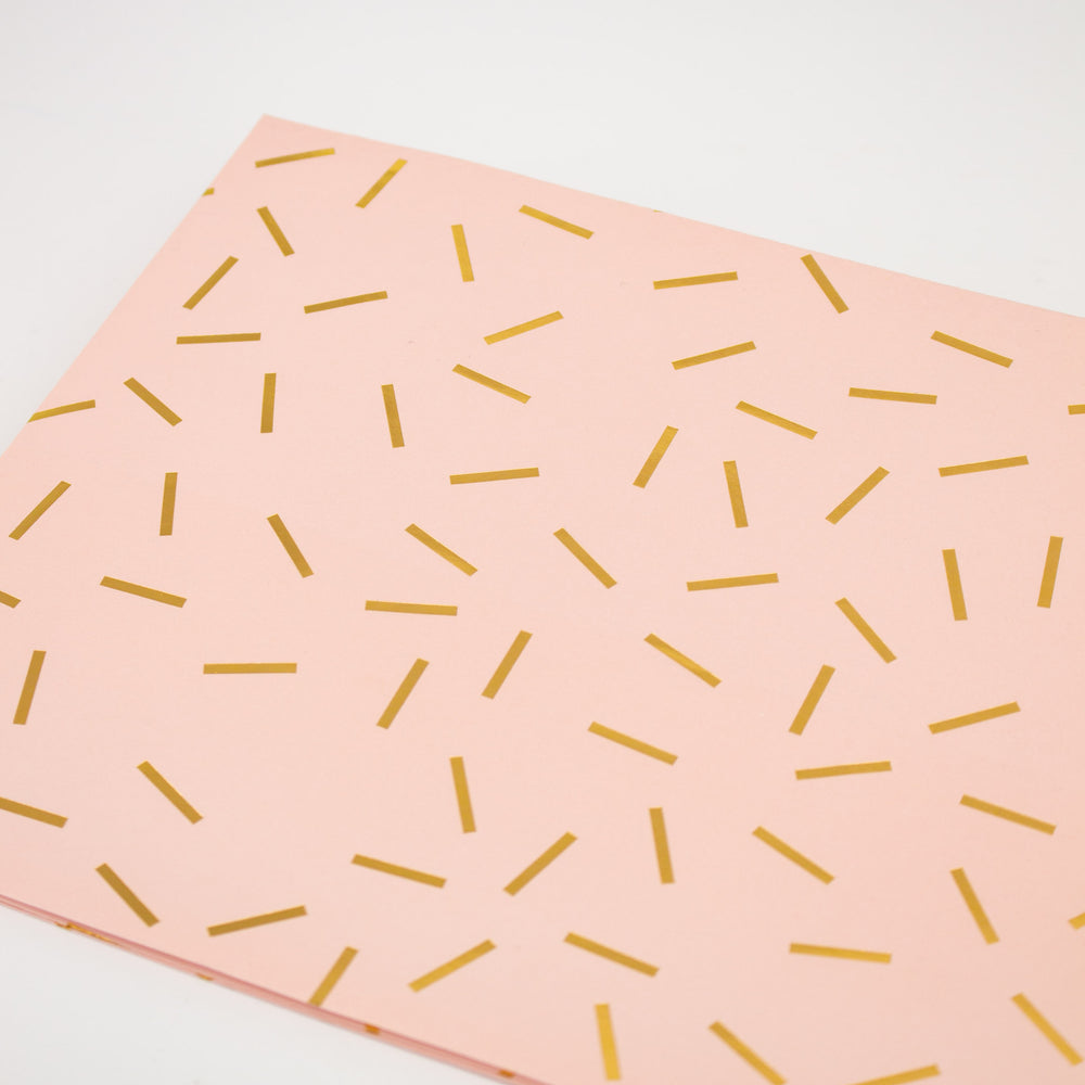 Blush Pink Folded Wrapping Paper