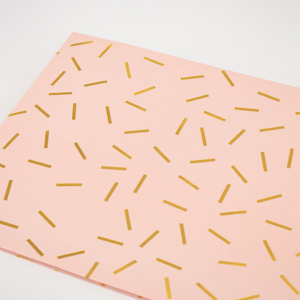 Blush Pink Folded Wrapping Paper