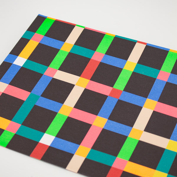 Check Pattern Folded Gift Wrap