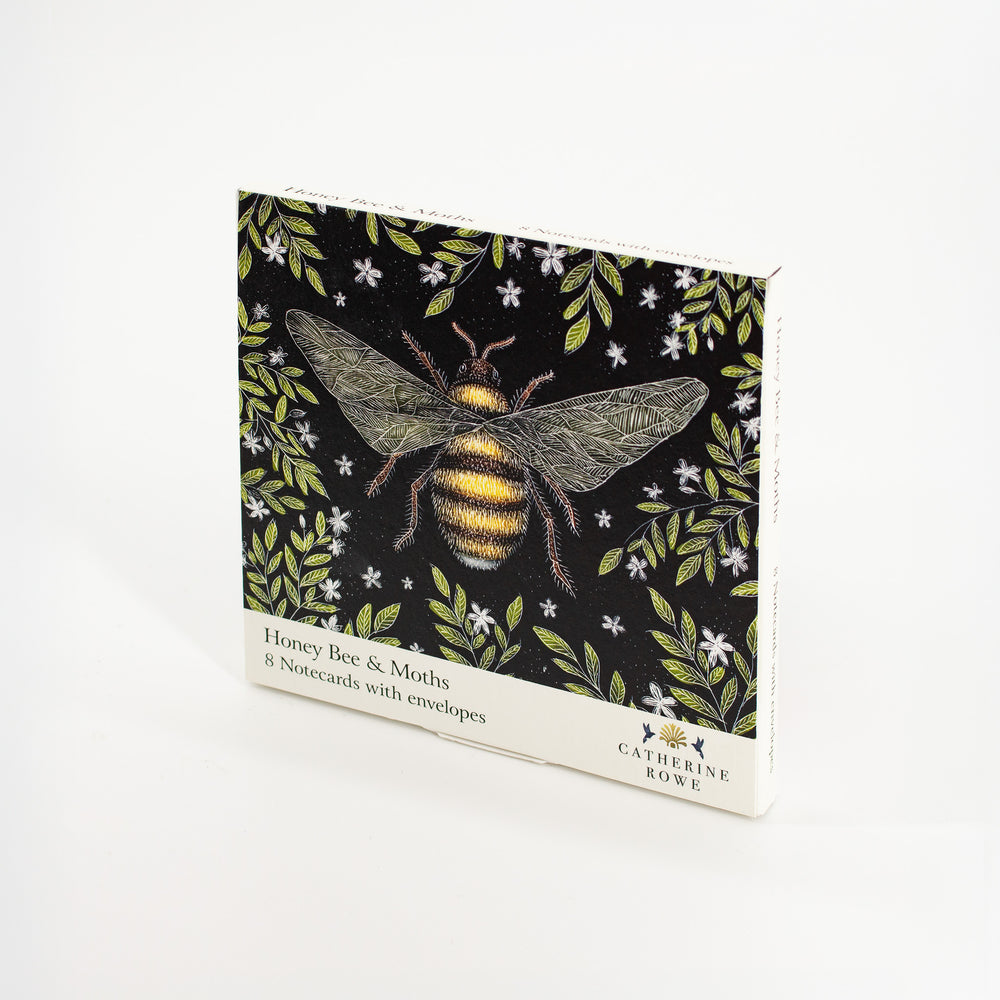Honey Bee & Moths Notecard Wallet - Set of 8