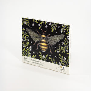 Honey Bee & Moths Notecard Wallet - Set of 8