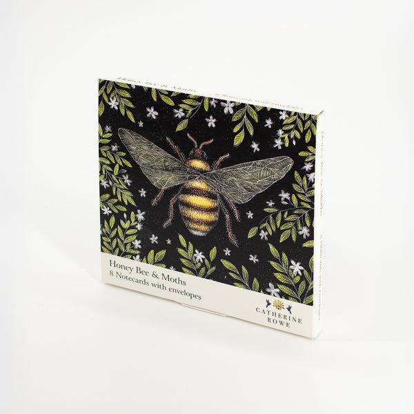 Honey Bee & Moths Notecard Wallet - Set of 8