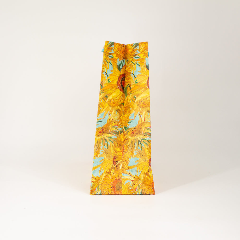 Large Vase with Twelve Sunflowers Gift Bag