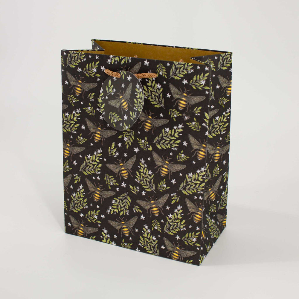 Large Honeybee & Floral Gift Bag