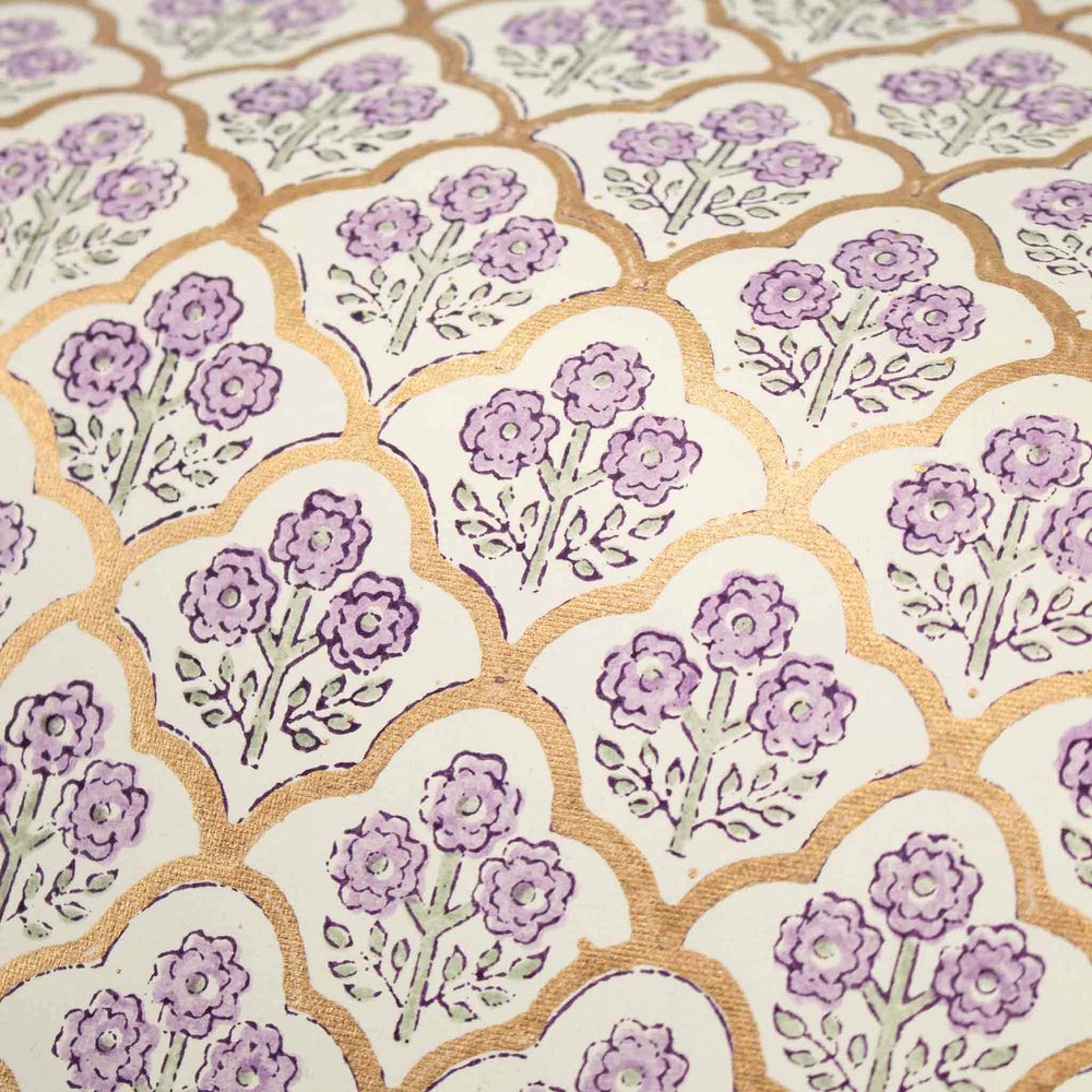 Handmade Lavender Trellis Wrapping Paper