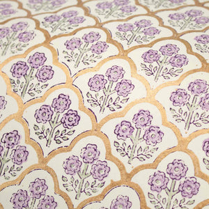 Handmade Lavender Trellis Wrapping Paper
