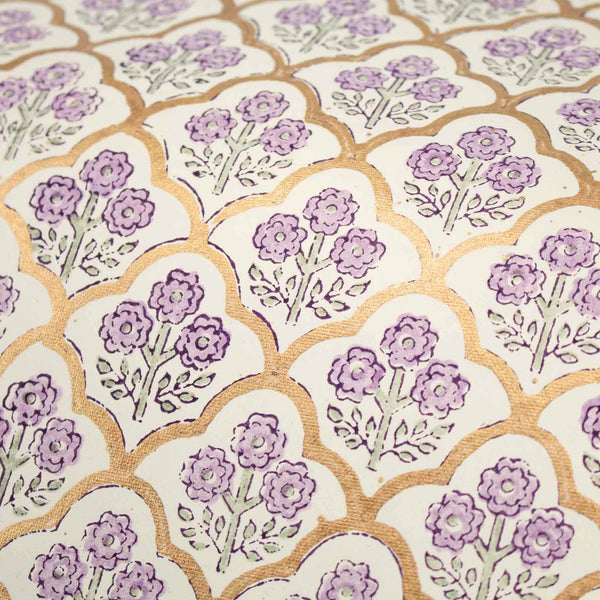 Handmade Lavender Trellis Wrapping Paper