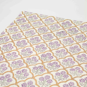 Handmade Lavender Trellis Wrapping Paper
