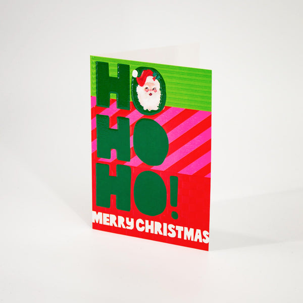 Modern Neon Holiday Card